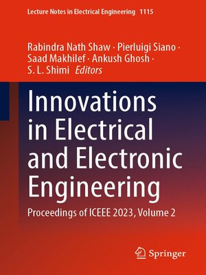 cover image of Innovations in Electrical and Electronic Engineering